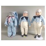 Group of vintage porcelain dolls