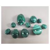 Group of malachite eggs
