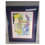 Signed 125/150 Salvador Dali lithograph under