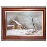 Signed oil painting on canvas