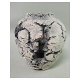 Vintage Stan Langtwait brutalist style clay and