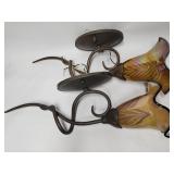 Vintage Quoizel style glass sconces
