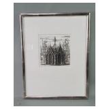 Signed etching titled, dated, numbered,