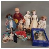 Group of vintage dolls