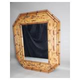 Bamboo framed mirror