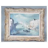 Signed Roderic Montagu oil on canvas painting