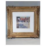 Signed George Hitchcock watercolor painting