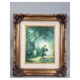 Vintage print on canvas