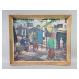 Signed Herdis Gelardi oil painting on masonite