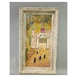 Signed Andre Vignoles oil painting on board
