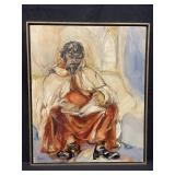 Vintage framed, signed oil on canvas painting