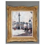 Signed Stephane Wrobel Impressionist-style oil on