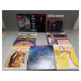 Group of vintage LP records, Jackson Browne,