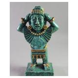 Vintage Mexican composite Xipe Totec sculpture
