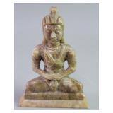 Carved stone Buddha sculpture