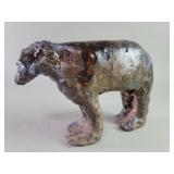 Mid century pottery bear sculpture