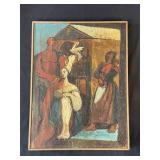 Signed framed vintage oil painting on canvas