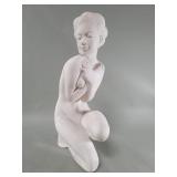 Vintage plastern nude statue