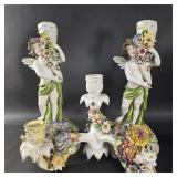 Von Schierholz porcelain manufactory pair of