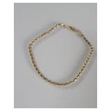 14k gold rope bracelet