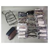 Group of glass, reader, and prescription glasses