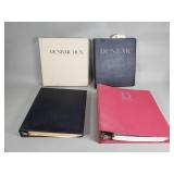 4 vintage Dunbar catalog binders