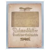 Antique German cigarette card album "Glory Pages