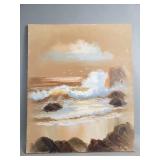 Vintage signed Virginia Gentile oil on canvas
