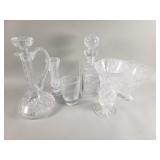 Group of crystal, vase, decanter, bowl, etc