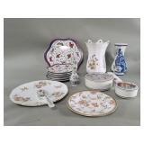 Delft vase, English porcelain vase, pair of