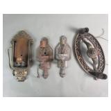 Art Deco, aluminum sconces and light