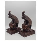 Pair of vintage Bombay Company carved wood