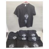 Box of Rick James t-shirts