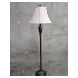 Vintage Stiffel black-finished brass floor lamp