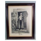 Signed W. Dendy Sadler etching "The Squire",