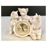 Vintage Lenox ï¿½Cat & Kittensï¿½ quartz desk