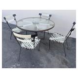 5-piece Mid-century Modern Brown Jordan style