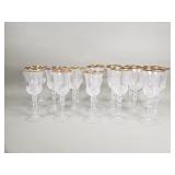 Royal Crystal Rock "Aurea Gold" wine glasses