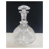 Cut crystal ship decanter