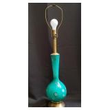 Mid-century Murano hand-blown art glass table lamp