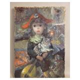Signed Jean Calogero oil on canvas portrait