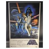 1977 Star Wars IV "A New Hope" movie poster