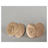 10k gold cufflinks