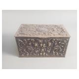 Mid-century Spanish metal jewel casket