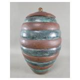 Vintage copper hand hammered  beehive form