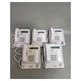 Five Panasonic KX-T7633 Digital Super Hybrid