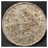1879 Morgan silver dollar coin