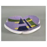 Vintage signed ceramic bowl with hand painted