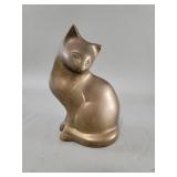 Vintage brass cat figure