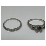 Pair of Platine 90% rings